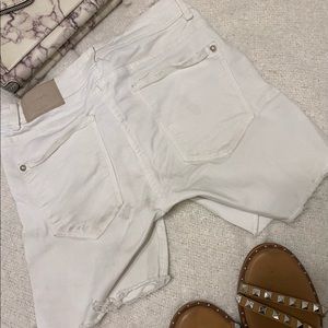 White Zara shorts